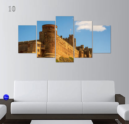Bamburgh Castle Coastal Views, Northumberland, England