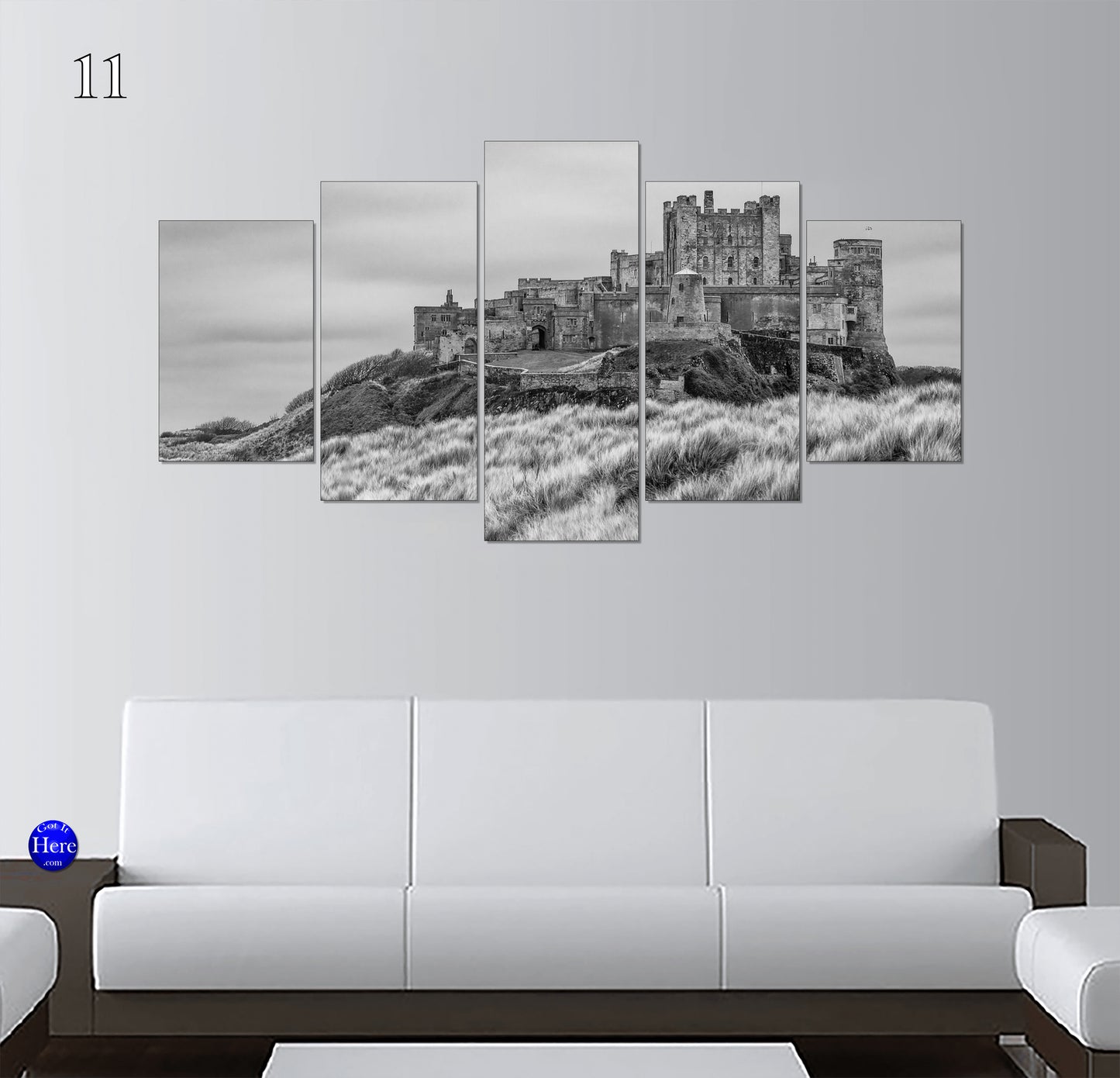 Bamburgh Castle Coastal Views, Northumberland, England