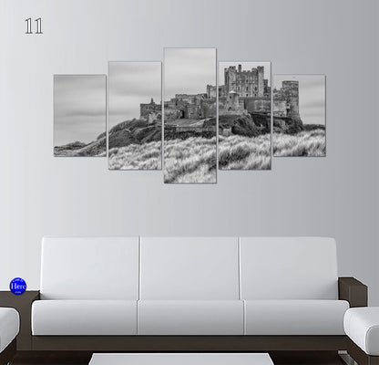 Bamburgh Castle Coastal Views, Northumberland, England