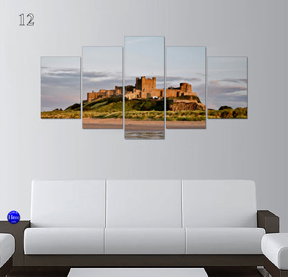 Bamburgh Castle Coastal Views, Northumberland, England