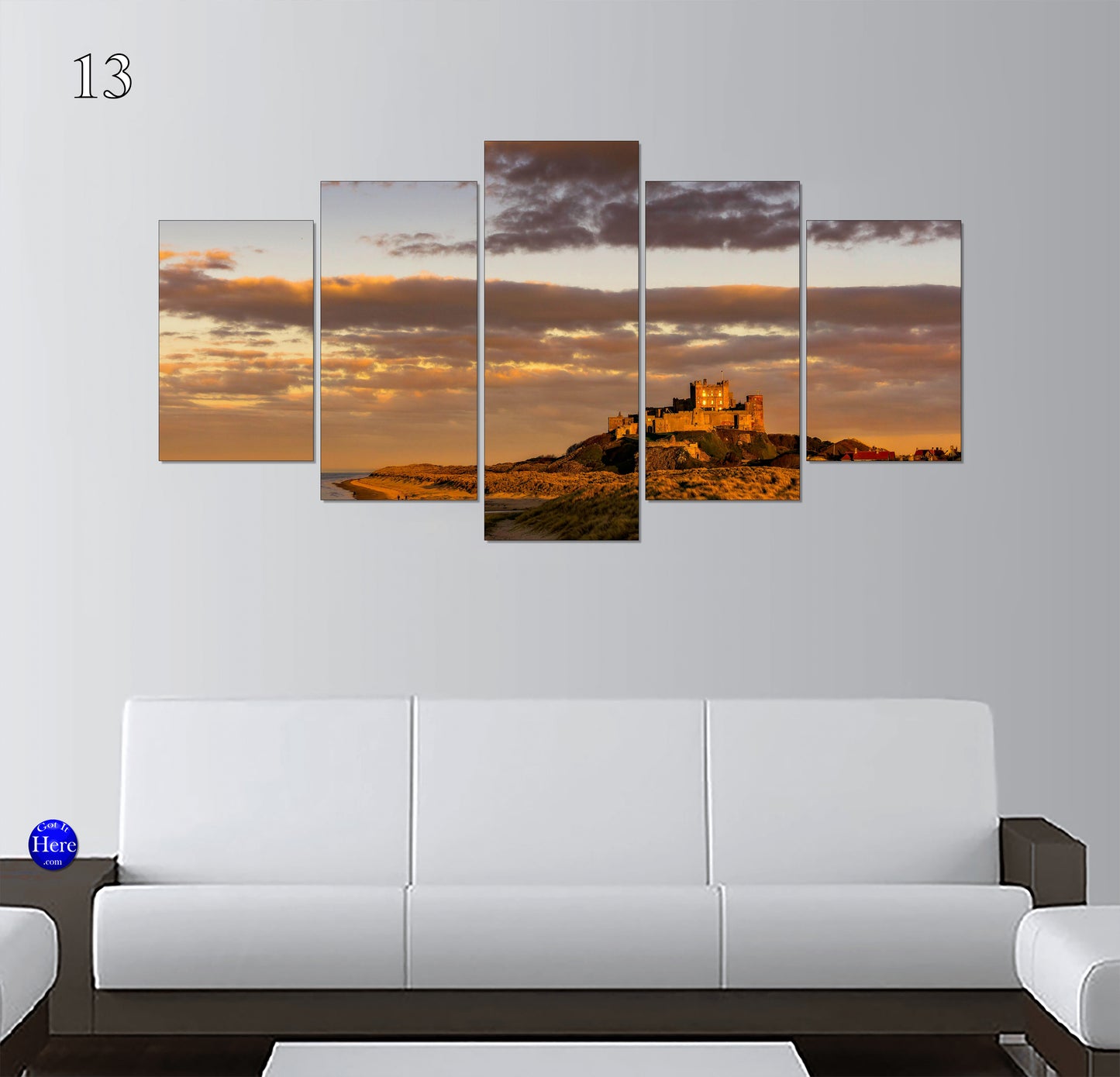 Bamburgh Castle Coastal Views, Northumberland, England