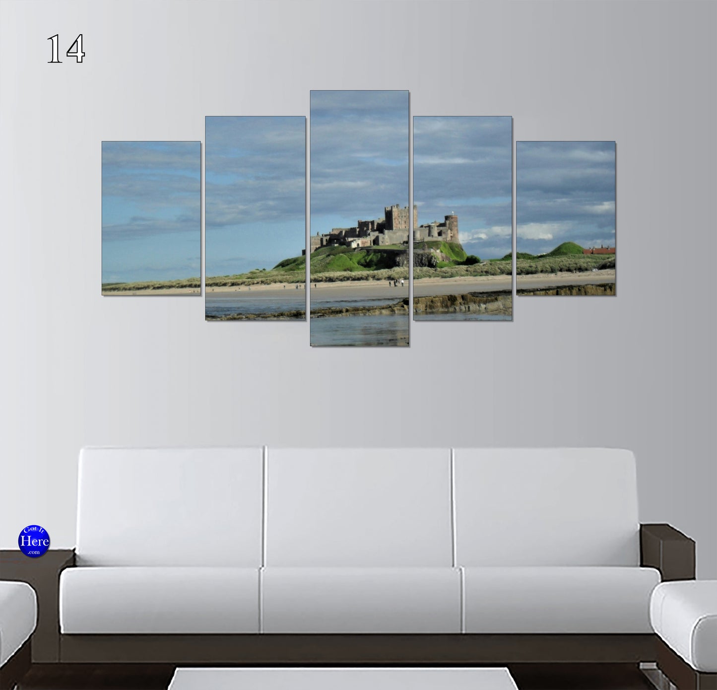 Bamburgh Castle Coastal Views, Northumberland, England