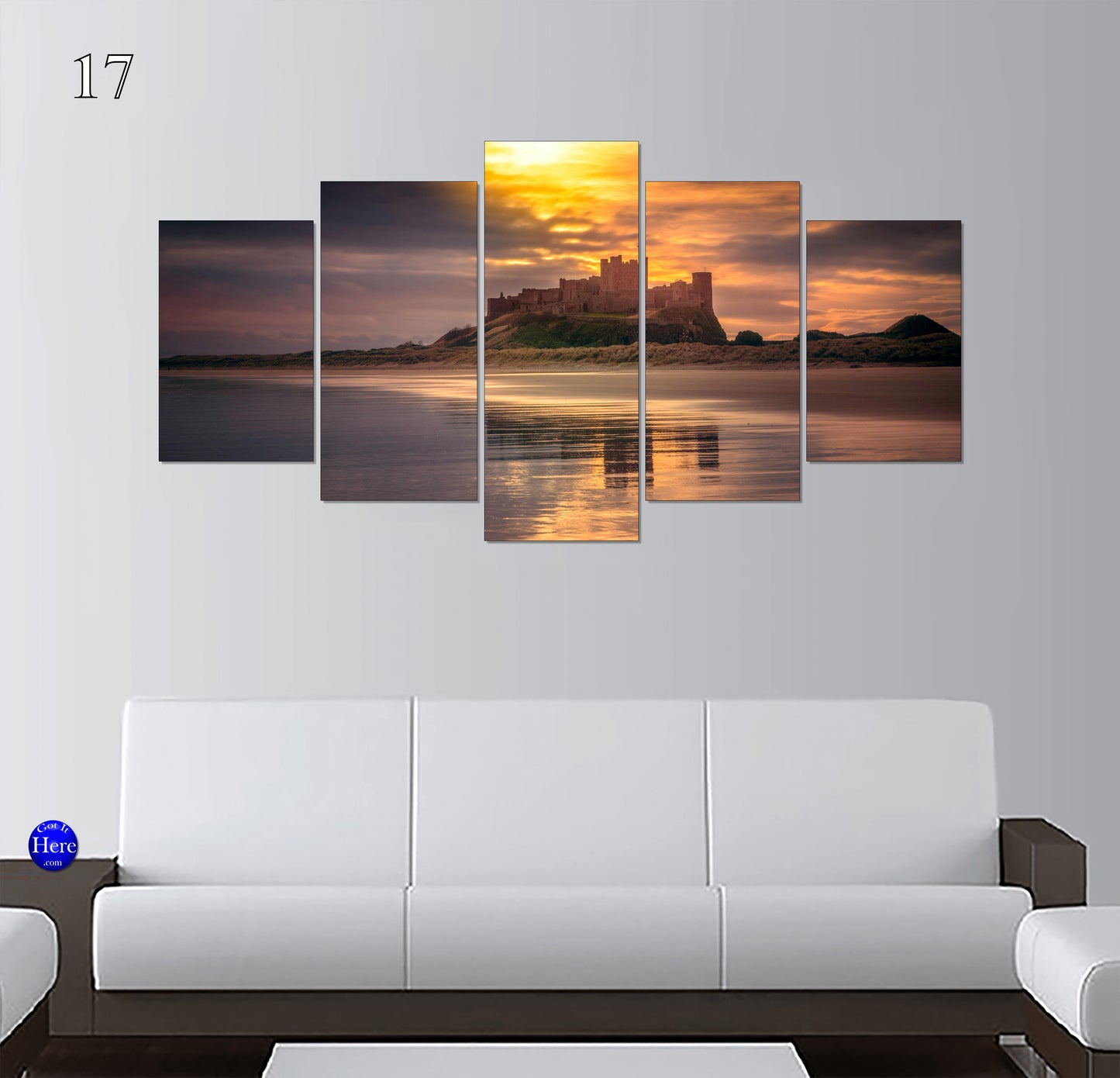 Bamburgh Castle Coastal Views, Northumberland, England