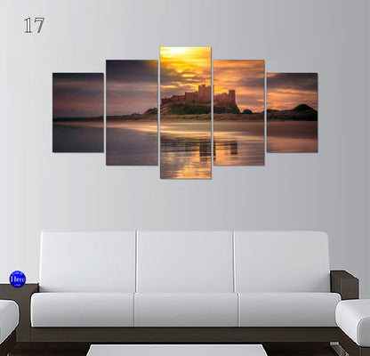 Bamburgh Castle Coastal Views, Northumberland, England