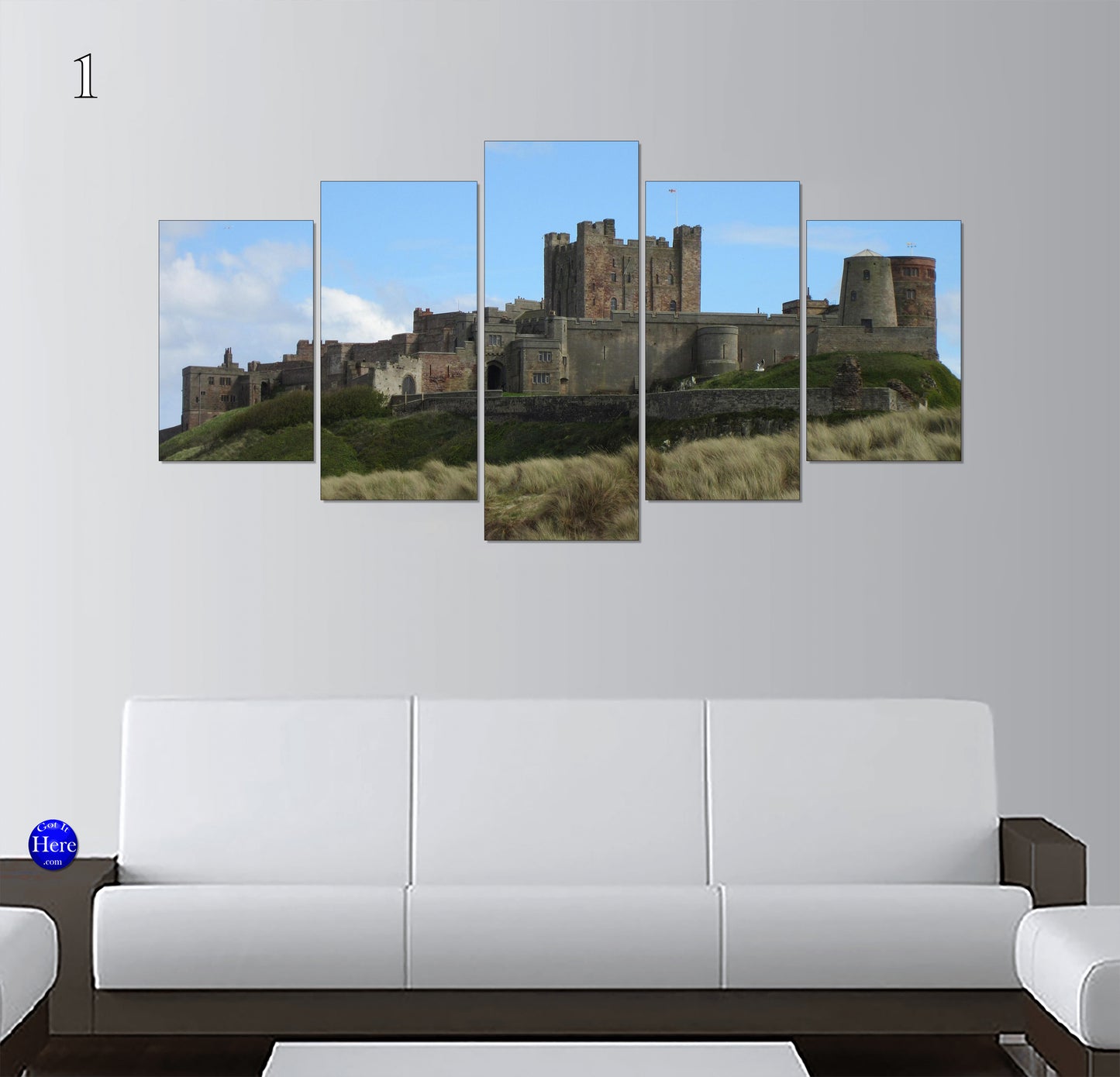 Bamburgh Castle Coastal Views, Northumberland, England