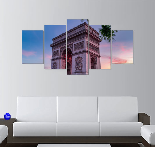 Arc de Triomphe at Pastel Twilight, Paris, France