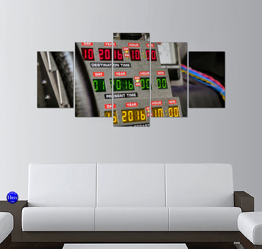 DeLorean Time Circuits with Glowing LED Readouts