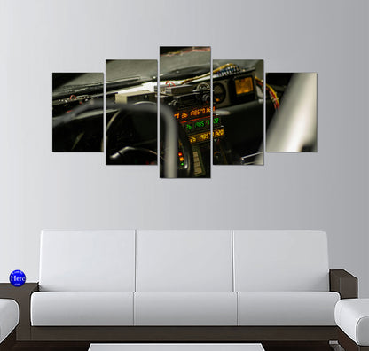 Glowing Back to the Future DeLorean Time Circuits Cockpit
