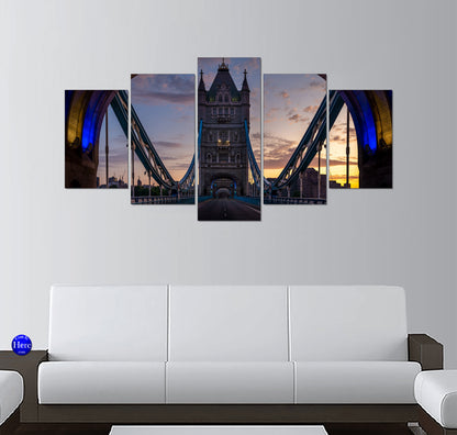 Blue-Lit Tower Bridge at Twilight, London, England