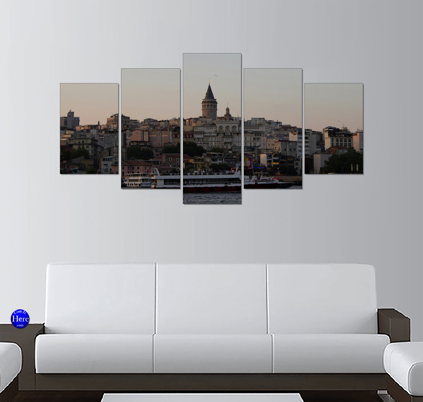 Galata Tower Cityscape at Twilight, Istanbul, Turkey