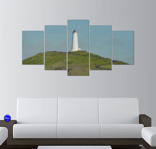 Reykjanesviti Lighthouse on Baejarfell Hill in Iceland