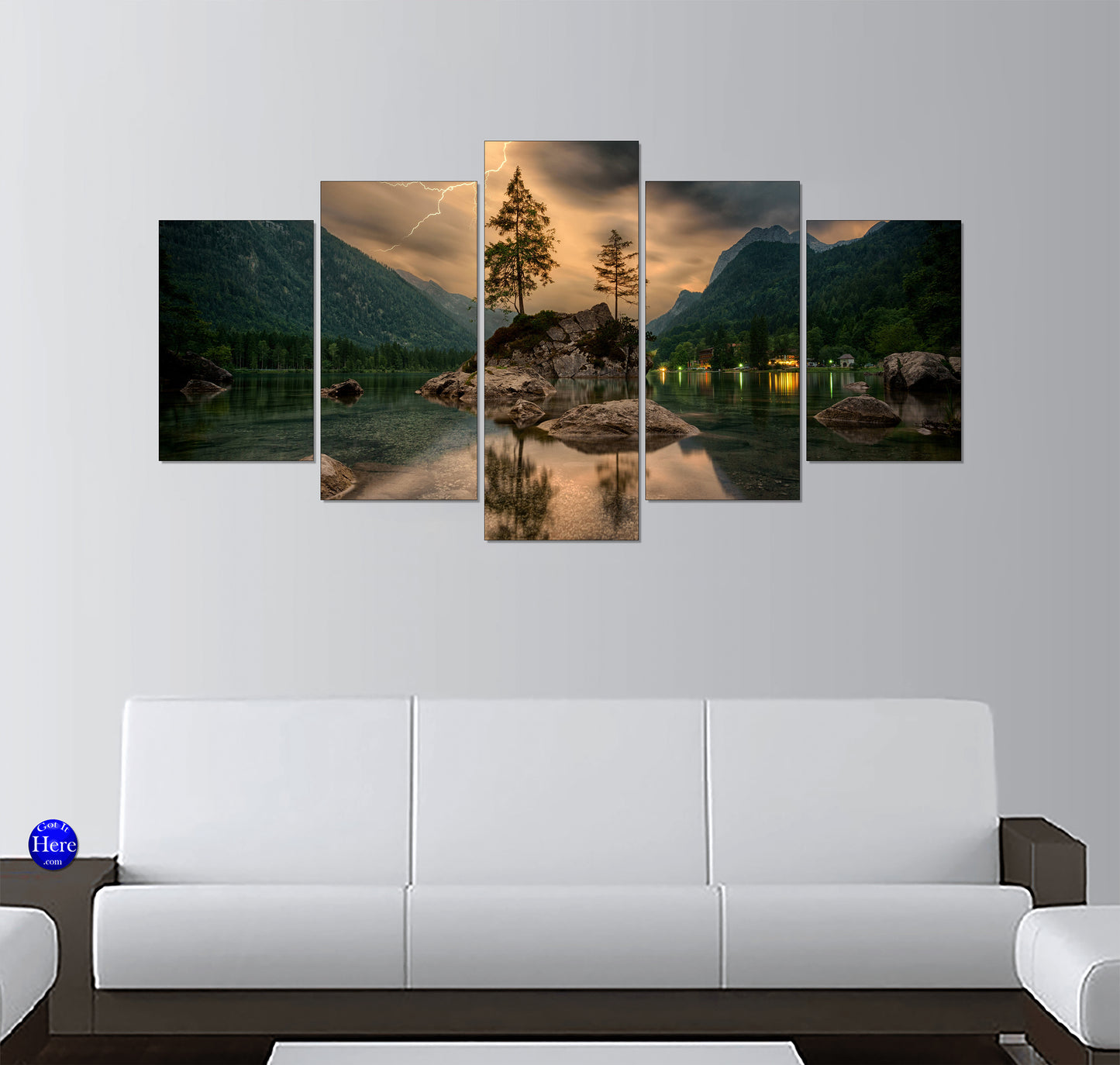 Lightning Storm Over Lake Hintersee, Bavarian Alps
