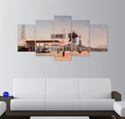 Roy's Motel and Cafe Sign on Route 66 in Amboy, California