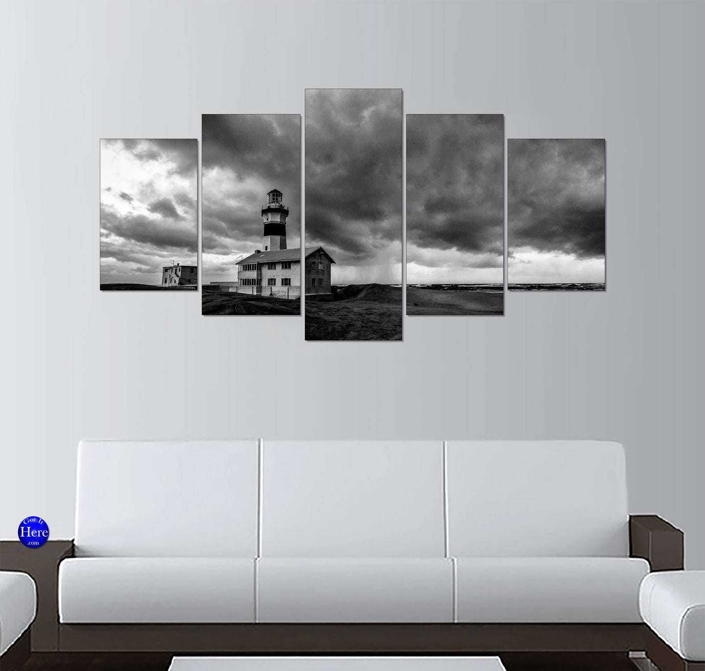 Knarraros Lighthouse Under Storm Clouds, Southern Iceland