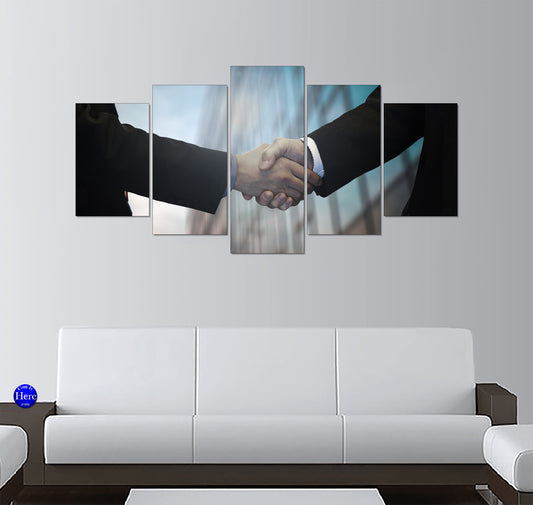 Corporate Handshake for a Business Partnership Agreement