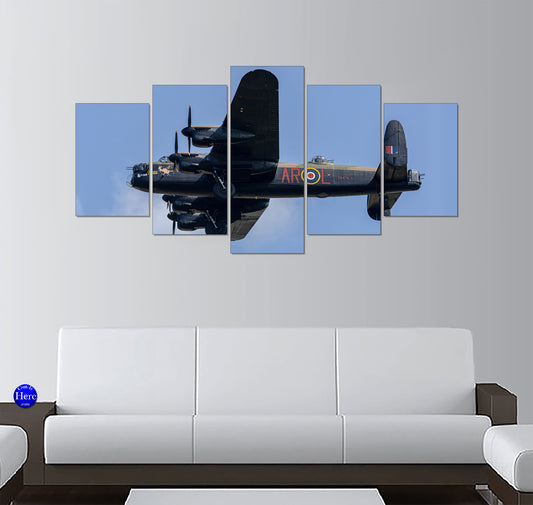Avro Lancaster Bomber PA474 Climbing With Yellow AR-L Markings