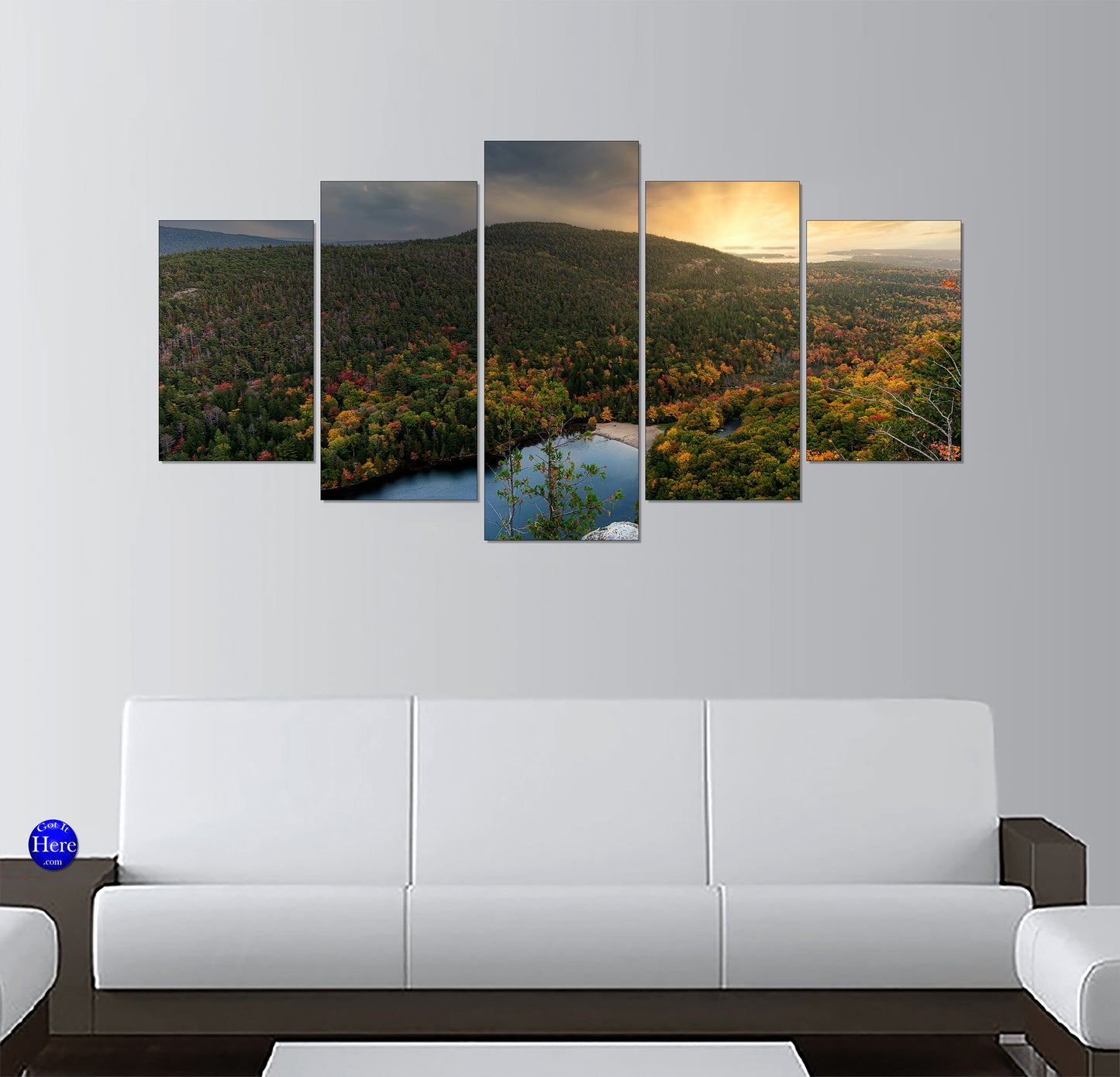 Acadia National Park Fall Foliage Overlook, Mount Desert Island, Maine