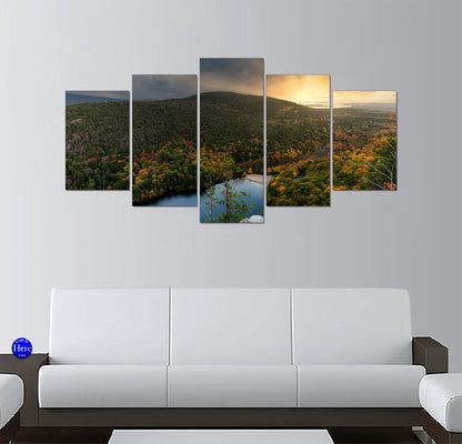 Acadia National Park Fall Foliage Overlook, Mount Desert Island, Maine