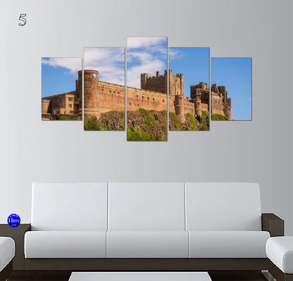 Bamburgh Castle Coastal Views, Northumberland, England