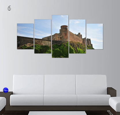 Bamburgh Castle Coastal Views, Northumberland, England