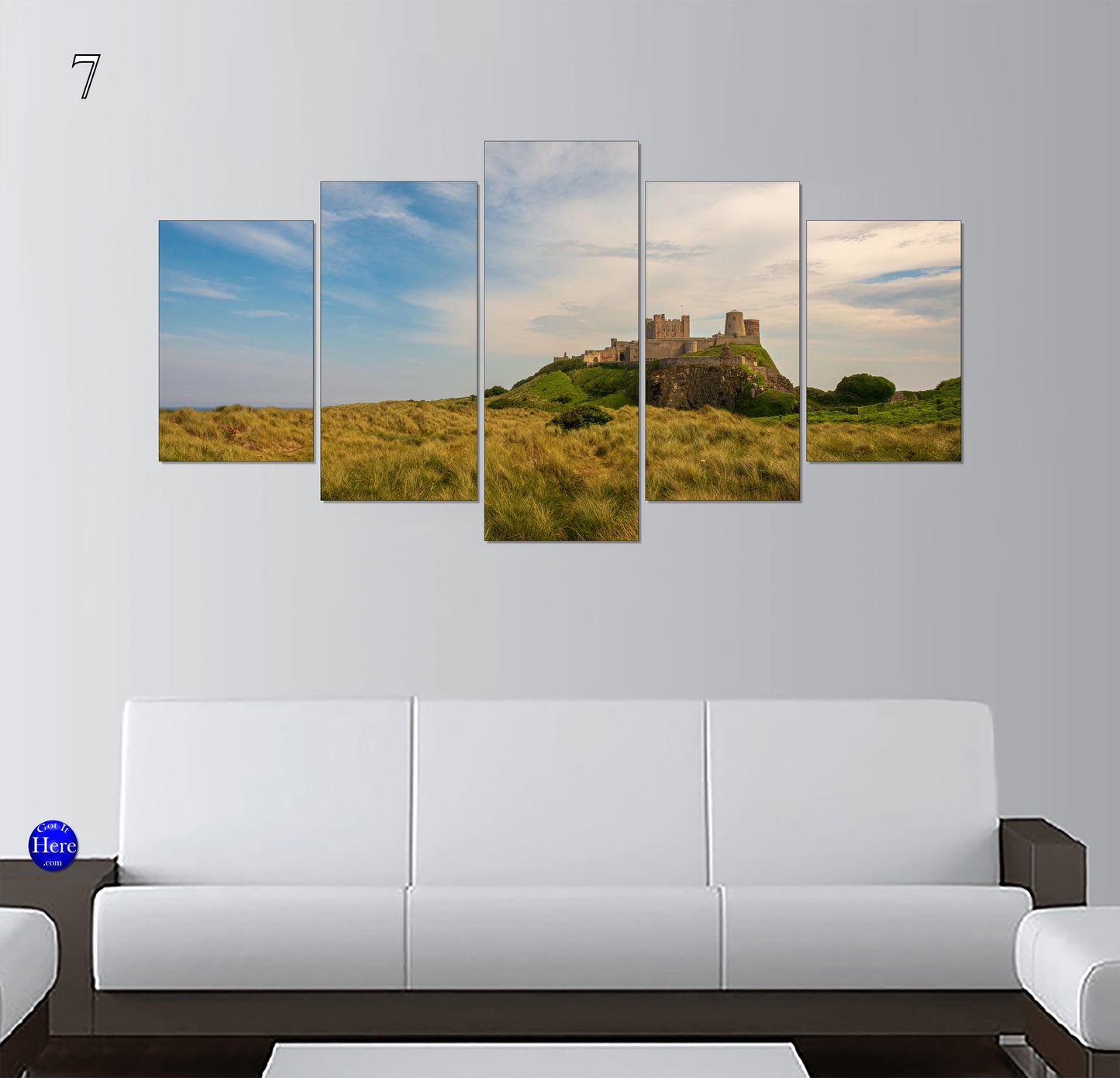 Bamburgh Castle Coastal Views, Northumberland, England