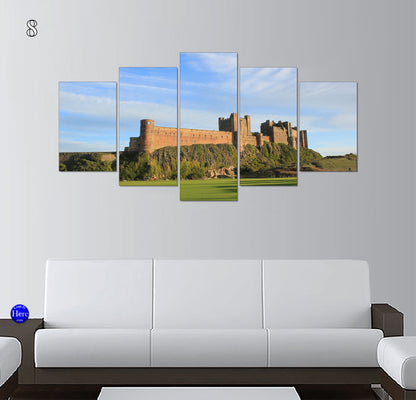 Bamburgh Castle Coastal Views, Northumberland, England