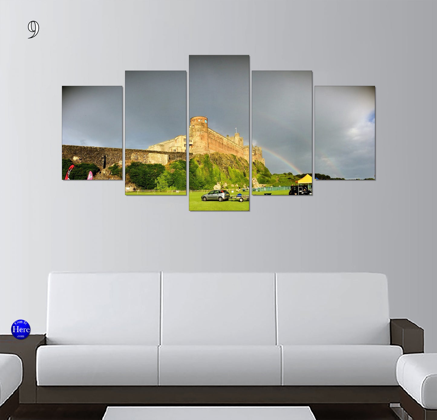 Bamburgh Castle Coastal Views, Northumberland, England