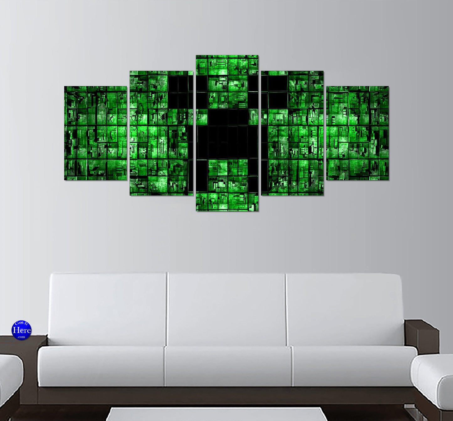 Minecraft 5 Panel Canvas Print Wall Art - GotItHere.com