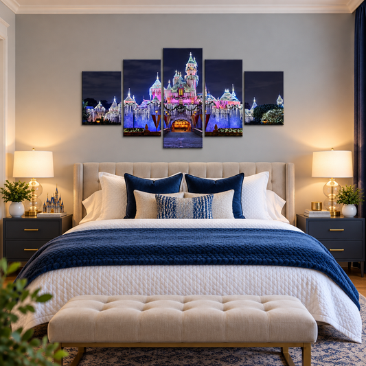 Sleeping Beauty Castle Holiday Lights at Disneyland