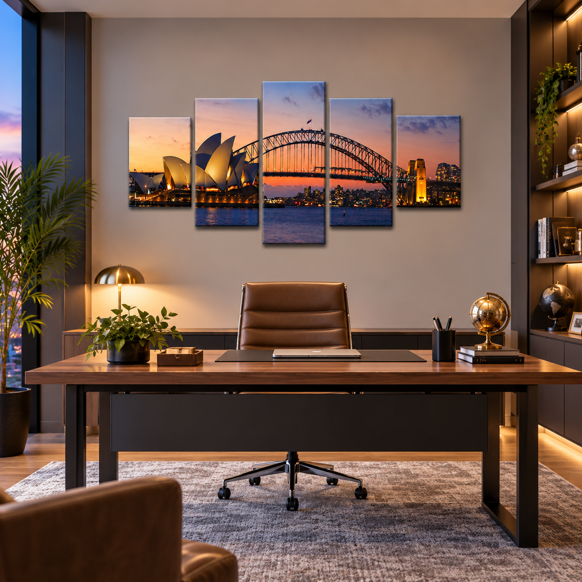 Sydney Opera House and Harbour Bridge at Sunset
