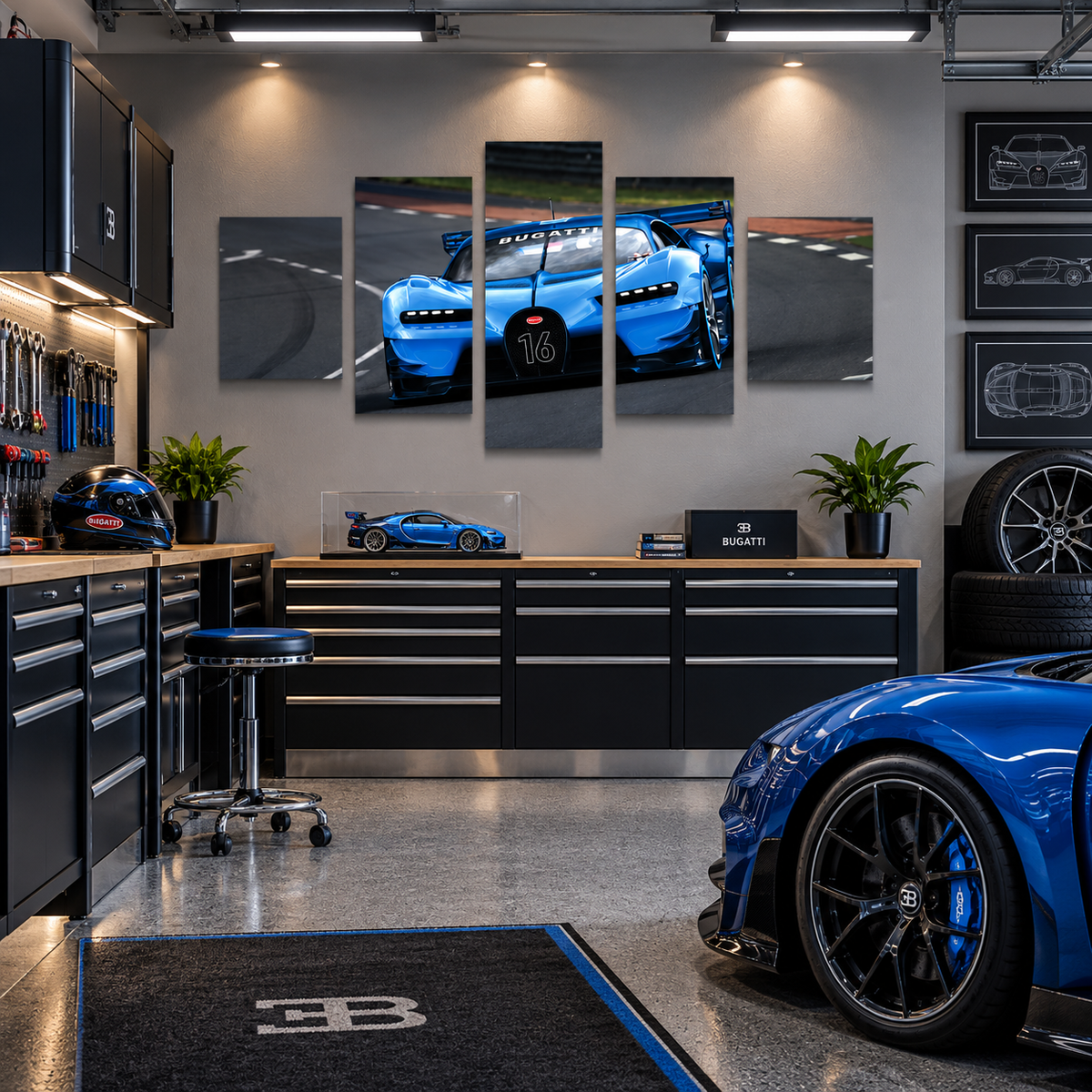 Bugatti Vision Gran Turismo Concept Hypercar on the Racetrack