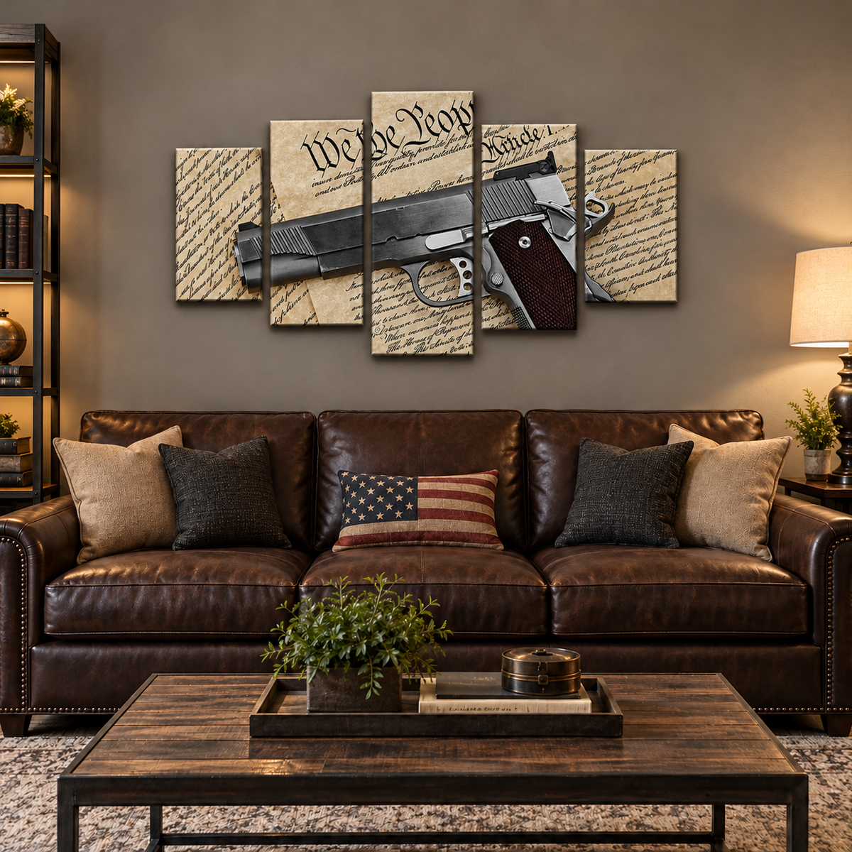 We the People M1911 Pistol on the U.S. Constitution