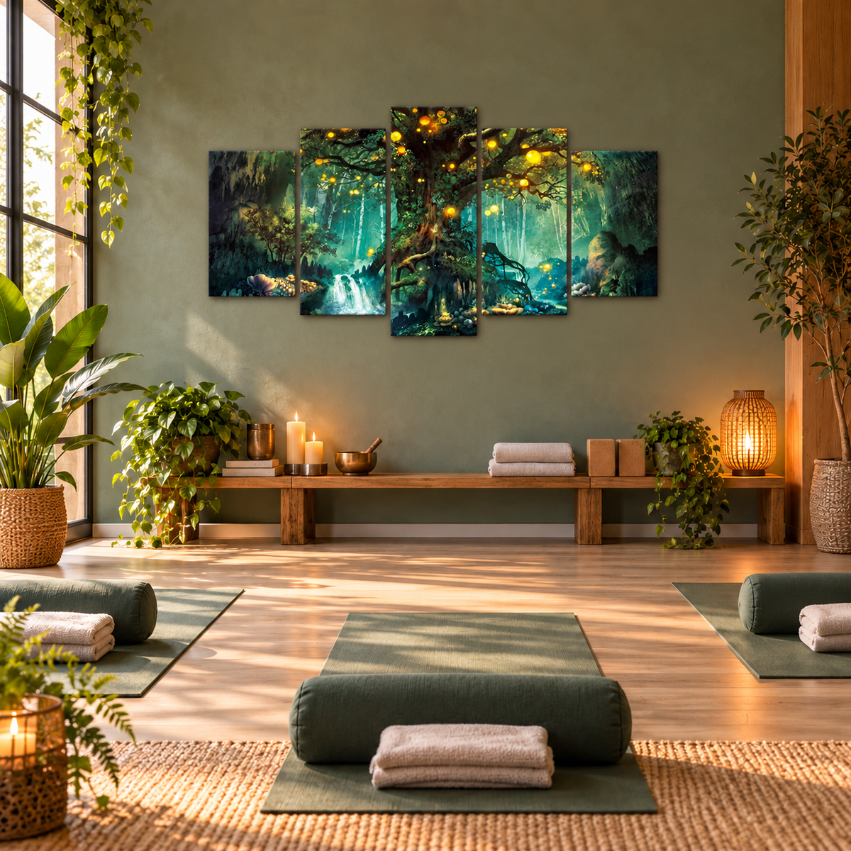 Glowing Tree of Life in an Ancient Enchanted Forest