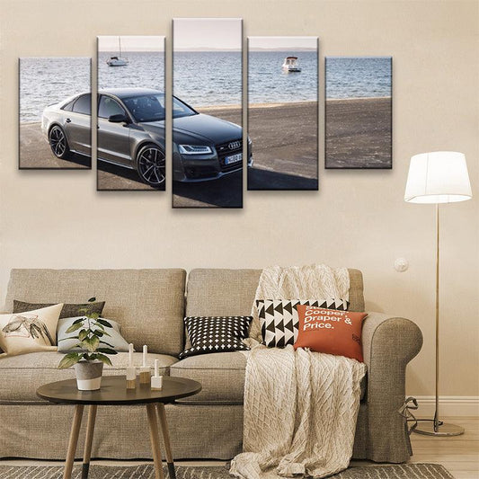 Audi S8 5 Panel Canvas Print Wall Art - GotItHere.com
