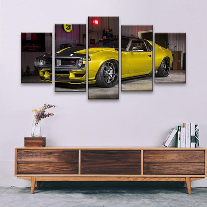 AMC Javelin AMX 5 Panel Canvas Print Wall Art - GotItHere.com
