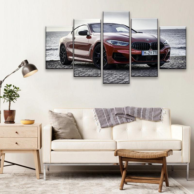 BMW M850i 5 Panel Canvas Print Wall Art - GotItHere.com