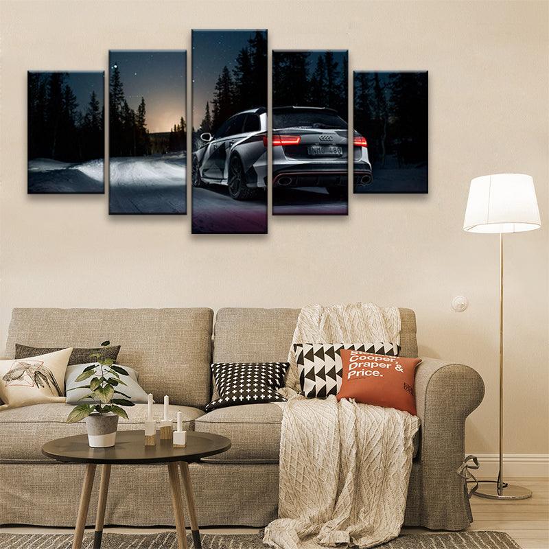Audi A6 5 Panel Canvas Print Wall Art - GotItHere.com