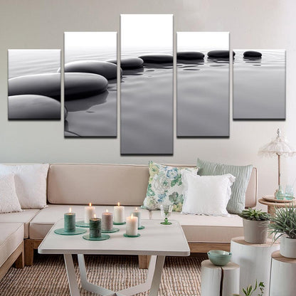 Stepping Stones 5 Panel Canvas Print Wall Art - GotItHere.com