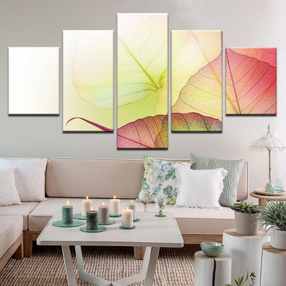 Colorful Petals 5 Panel Canvas Print Wall Art - GotItHere.com