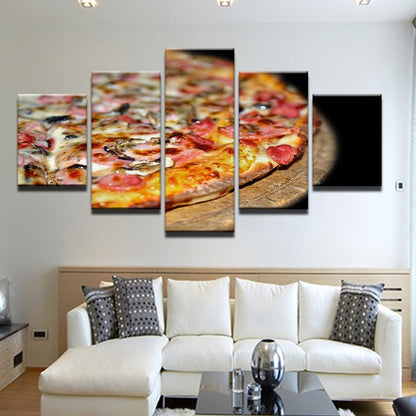 Pizza Shop Restaurant 5 Panel Canvas Print Wall Art - GotItHere.com