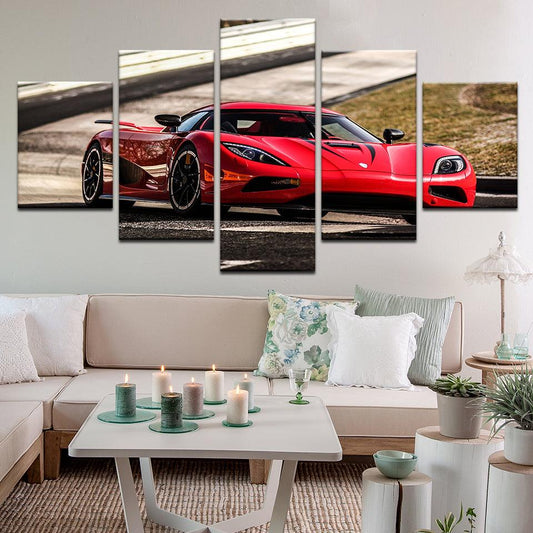 Koenigsegg Agera 5 Panel Canvas Print Wall Art - GotItHere.com