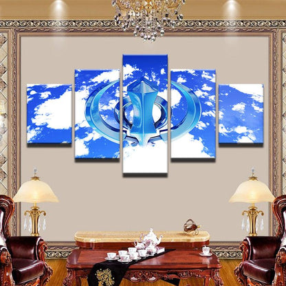 Khanda 5 Panel Canvas Print Wall Art - GotItHere.com