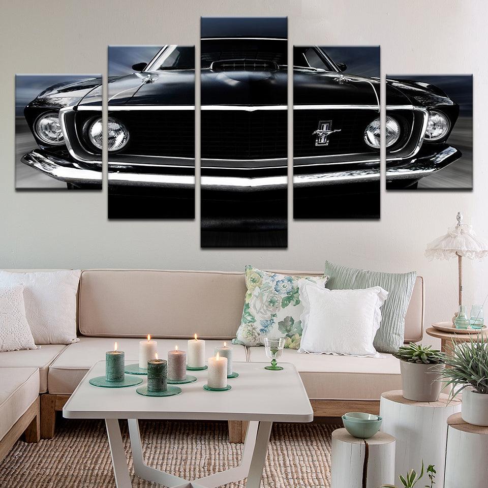 Ford Mustang 5 Panel Canvas Print Wall Art - GotItHere.com