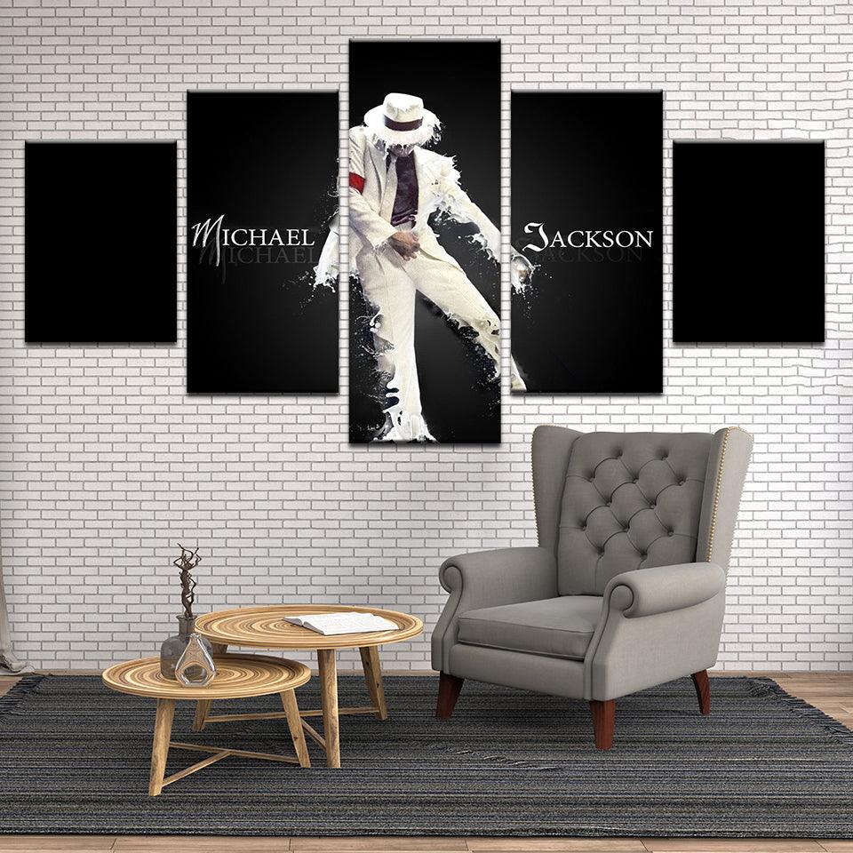 Michael Jackson 5 Panel Canvas Print Wall Art - GotItHere.com