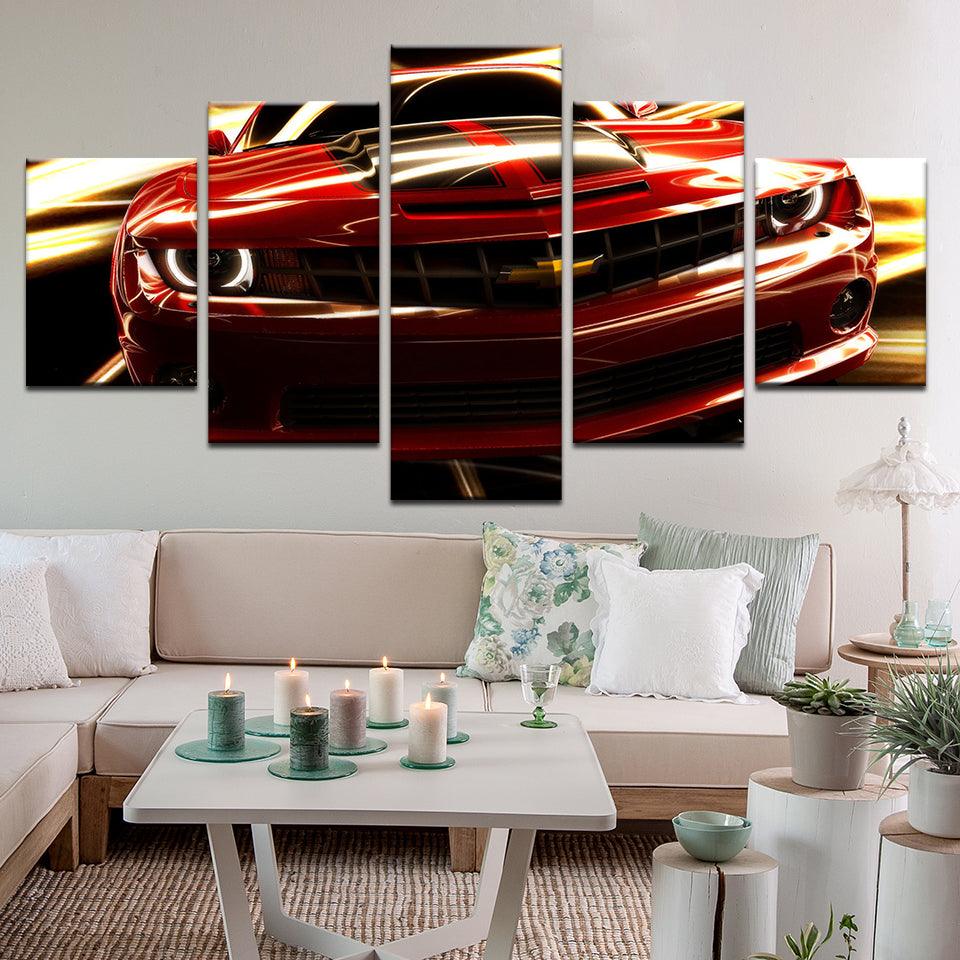 Chevy Chevrolet Camaro 5 Panel Canvas Print Wall Art - GotItHere.com