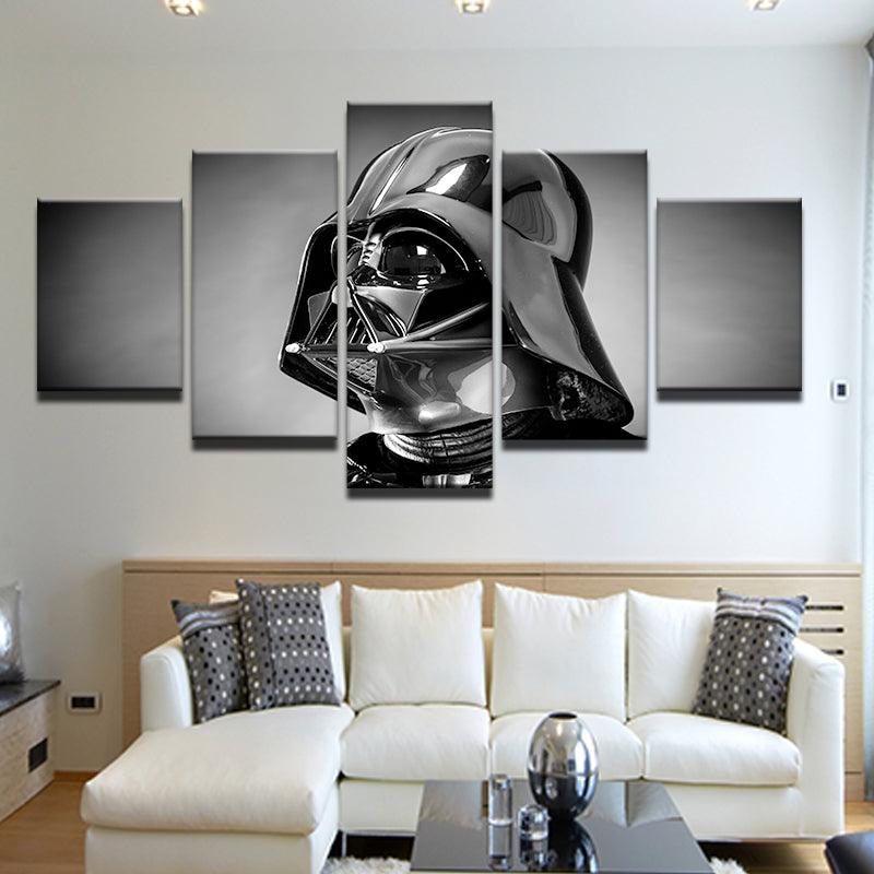 Star Wars Darth Vader 5 Panel Canvas Print Wall Art - GotItHere.com