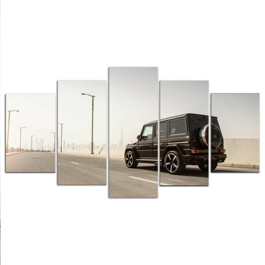 Mercedes G63 5 Panel Canvas Print Wall Art - GotItHere.com