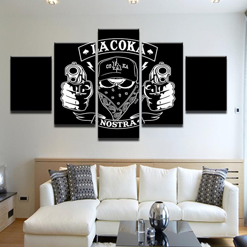 La Coka Nostra 5 Panel Canvas Print Wall Art - GotItHere.com