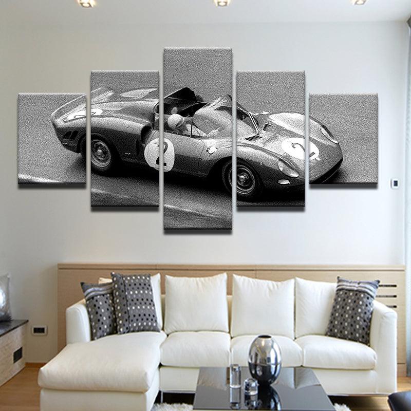 Ferrari 275P Jean Guichet 1965 5 Panel Canvas Print Wall Art - GotItHere.com
