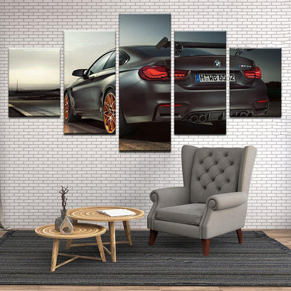 BMW 5 Panel Canvas Print Wall Art - GotItHere.com